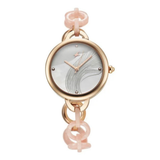Fastrack Younique Mother of Pearl Dial Girls Watch 68037KD02
