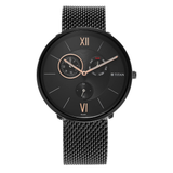 Titan Black Dial Stainless Steel Watch 1877NM01