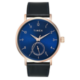 Timex Blue Round Brass Dial Men’s Watch TWEG20020