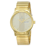 Titan Champagne Dial Day-Date Men’s Watch NU1580YM05