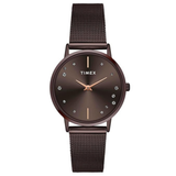 Timex Brown Round Dial Analog Women’s Watch TWEL15619