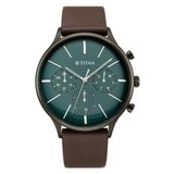 Titan Light Leathers Green Dial Men’s Watch 90134QL01