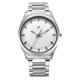 Fastrack White Dial Silver SS Men's Watch NT3273SM01