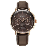 Titan Light Leathers Brown Dial Men’s Watch NU90200WL01