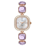 Timex Fria Women Off White Square Analog Watch TWEL17104