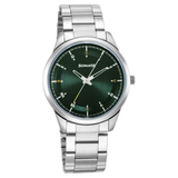 Sonata Green Dial Silver Strap Men's Watch NU7146SM03