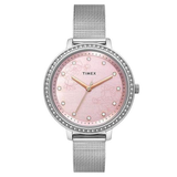Timex Pink Round Dial Women’s Watch TWEL14700