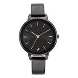 Fastrack Glitch Black Dial Girls Watch NS6234NL01