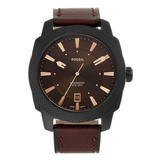 Fossil Machine Leather Watch for Men FS5972