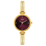 Timex Maroon Round Dial Women’s Watch TWEL200SMU04