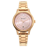 Titan Rose Gold Date Women’s Watch NU2638WM01
