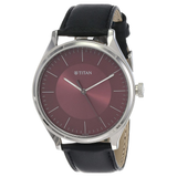 Titan Urban Edge Maroon Dial Watch for Men 1802SL05