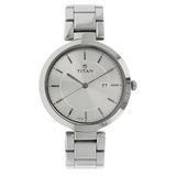 Titan Workwear Silver Dial Women’s Watch NU2480SM07