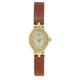 Titan Champagne Leather Women’s Watch 2594YL01