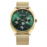 Titan Classique Suave Men’s Gold Mesh Watch 90189YM01