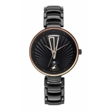 Fastrack Ruffles Black Date Girls Watch NU6216NM01