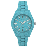 Timex Legacy Ocean Blue 37mm Recycled Bracelet Watch TW2V33200X6