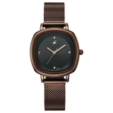 Fastrack Stunners Black Girls Watch 68065QM02
