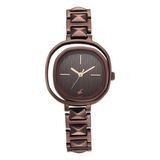 Fastrack Opulence Brown Dial Girls Watch NU6276QM02