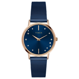 Timex Round 21mm Blue Dial Women’s Watch TWEL15604