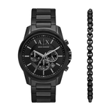 Armani Exchange Banks Chronograph Watch Gift Set for Men AX7153SET