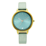 Fastrack Glitch Blue Dial Girls Watch NS6234QL02