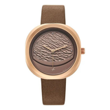 Fastrack Gelato Rose Gold Chocolate Girls Watch 6330WL01