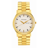Titan White Dial Day-Date Men’s Watch NU1650YM03