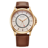 Titan Karishma Silver Dial Leather Strap Watch