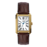 Fossil Carraway Leather Rectangular Watch for Men FS6011