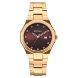 Titan Purple Time Deluxe Rose Gold Women’s Watch 95376WM01