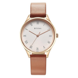 Titan Workwear White Dial Women’s Watch NU2649WL04