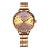 Titan Secluded Rose Gold Dial Women’s Watch 2703WM01