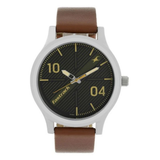 Fastrack Black Dial Leather Strap Guys Watch NT38051SL02