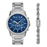 Armani Exchange Banks Chronograph Watch Gift Set for Men AX7176SET