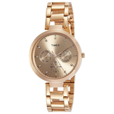 Timex Fashion Rose Gold Round Women’s Watch TW000X209