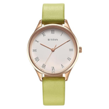 Titan Workwear Green Leather Women’s Watch NU2649WL03