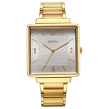 Titan Karishma Silver Dial Gold Watch 10005YM02