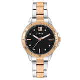 Timex Black Round Dial Women’s Watch TWEL232SMU05