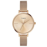 Timex Rose Gold Round Dial Women’s Watch TWEL155SMU06
