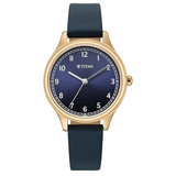 Titan Neo Blue Leather Women’s Watch NU2781WL01