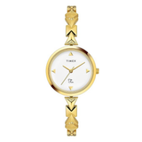 Timex Fria White Round Dial Women Watch TWEL18301