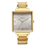 Titan Karishma Silver Dial Men’s Gold Watch 10005YM02