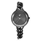 Fastrack Glitch Black Dial Girls Watch NS68026NM01