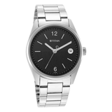 Titan Neo Black Dial Steel Watch 1729SM08