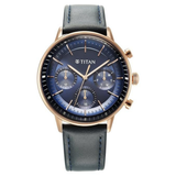 Titan Light Leathers Blue Dial Men’s Steel Watch 90171WL01