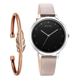 Titan Purple Stackables Black Dial Women’s Watch 2716SL01F