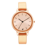 Fastrack Glitch Rose Gold Dial Girls Watch NT6234WL01