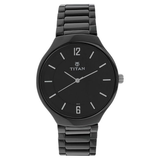 Titan Black Dial Ceramic Men’s Watch NT90014KC01