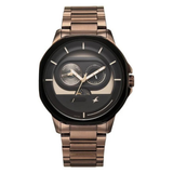 Fastrack Street Opulence Brown Dial Guys Watch 3303KM06